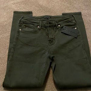 New with tags Dear John Giselle High Waisted Skinny Jeans- Dark Olive
